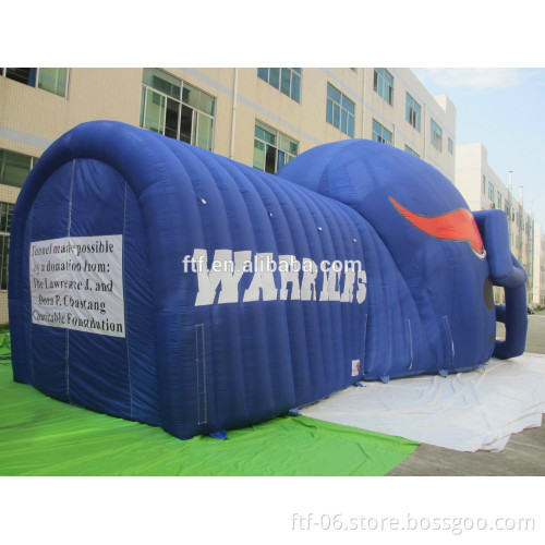 2015 new fashioned Inflatable helmet tunnel / football helmet tunnel